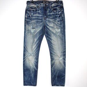 PRPS Mens 29 x 27 Japanese Denim Cayenne Super Skinny Distressed Jeans B1113